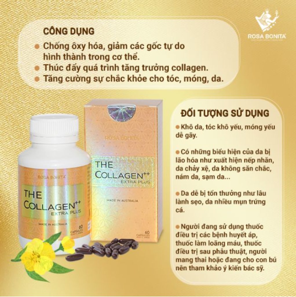 Collagen Extra Plus la mot san pham chinh hang duoc san xuat tai Uc